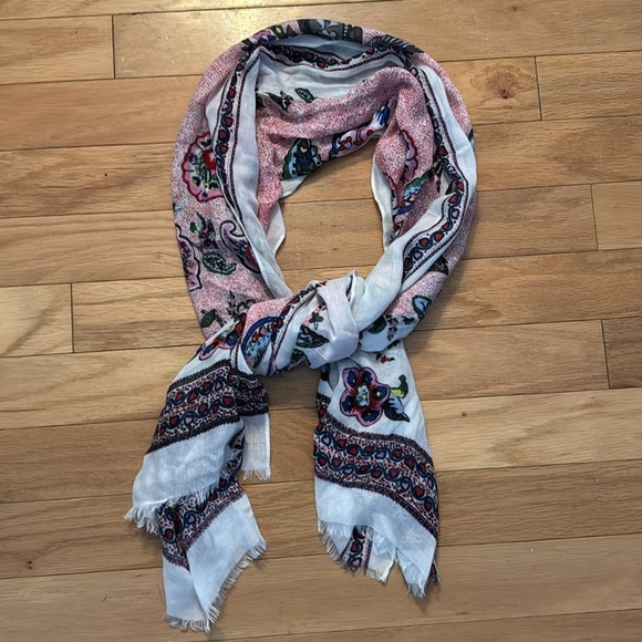 .Vera Bradley | Floral Fringe Scarf | Like New - Picture 1 of 5
